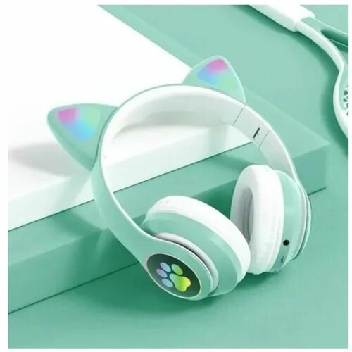 Беспроводные детские Bluetooth наушники со светящимися кошачьими ушками STN-28 299000₽