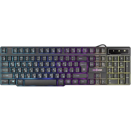 Клавиатура Defender Mayhem GK-360DL RU 45360 RGB подсветка 19 Anti-Ghost 116300₽
