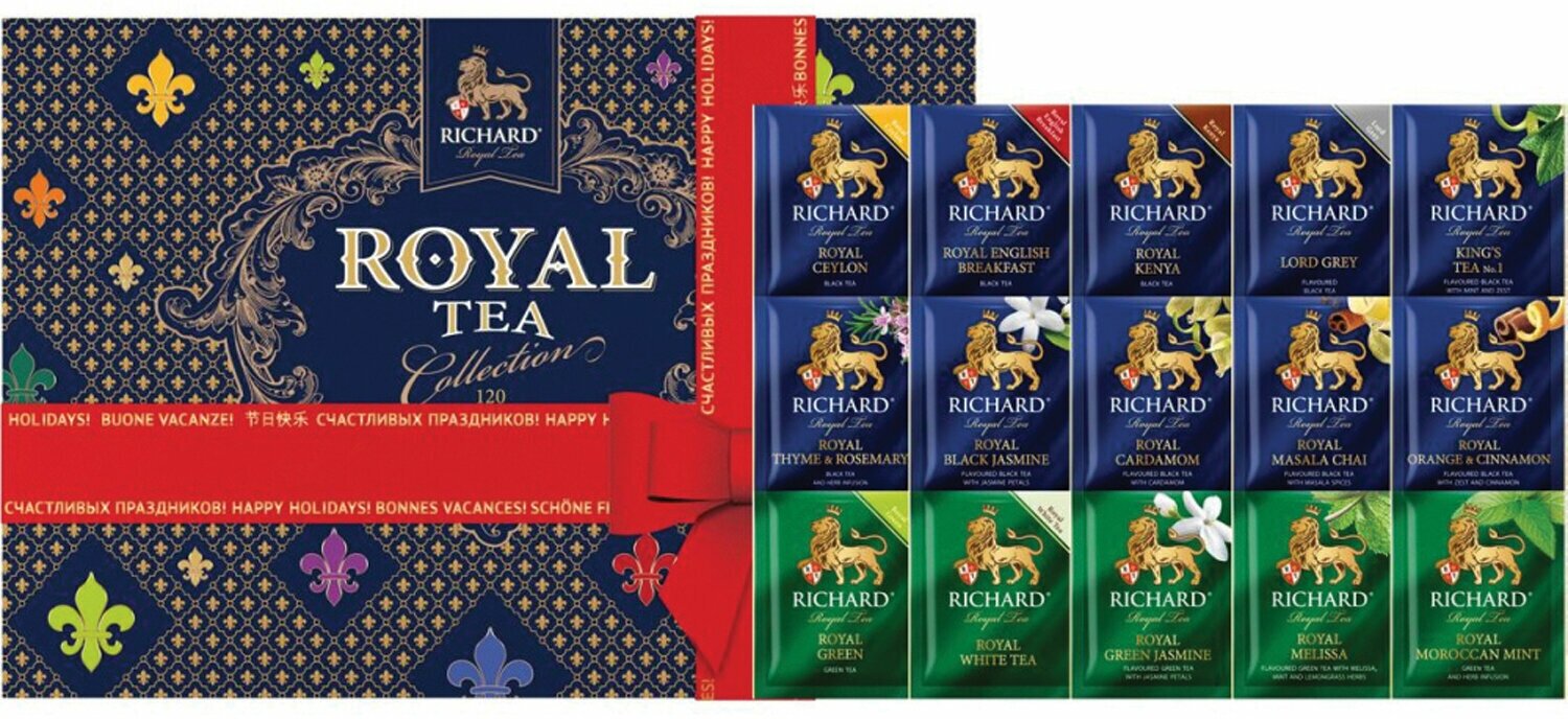 Чайный набор Richard Royal Tea Collection ассорти, 120x1,92 г - фото №15