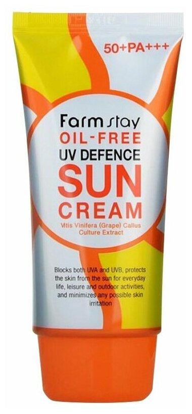 Farmstay крем Oil-free UV Defence Sun Cream SPF 50, 70 г, 70 мл