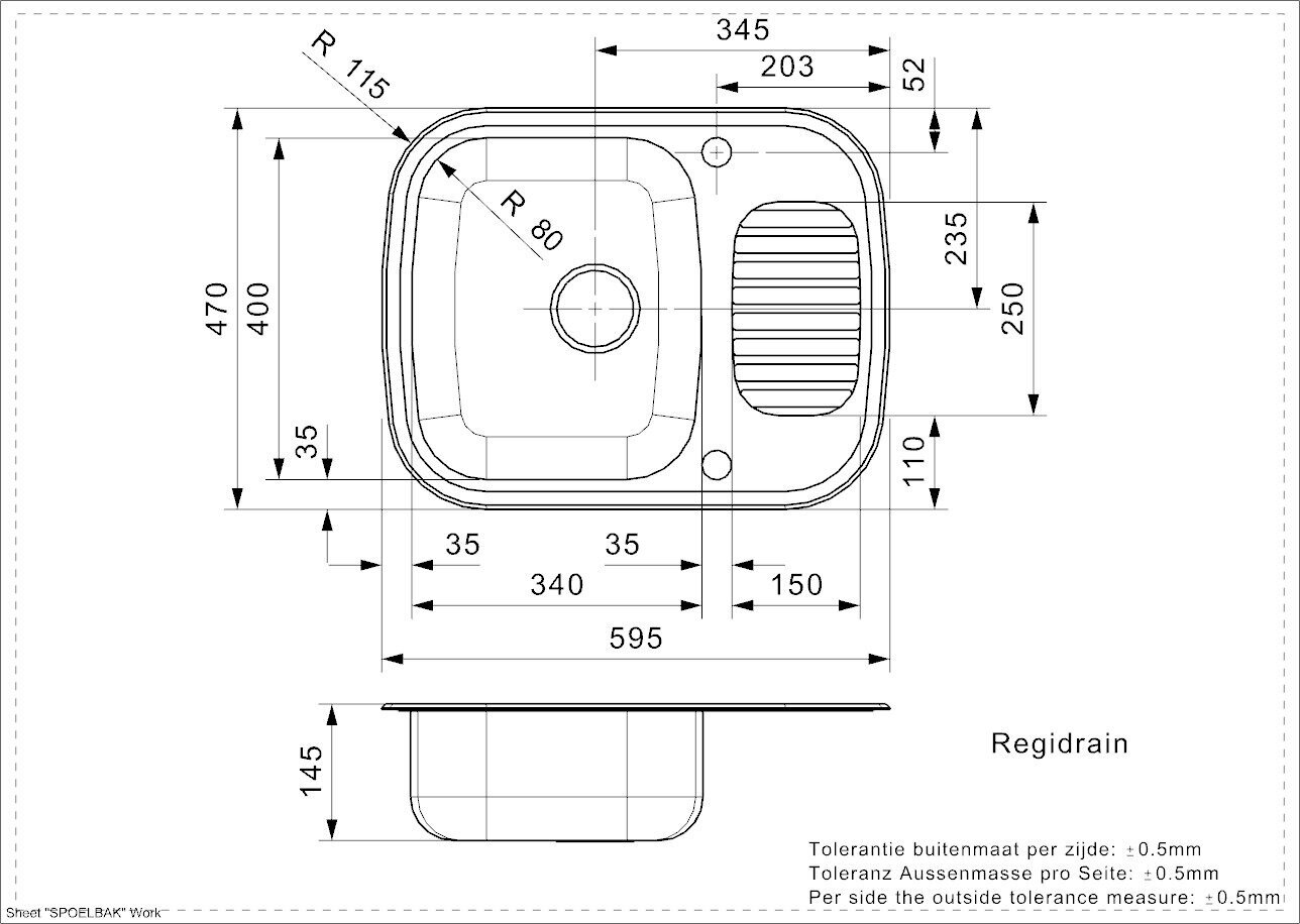 Кухонная мойка REGINOX Regidrain LUX OKG - фотография № 7