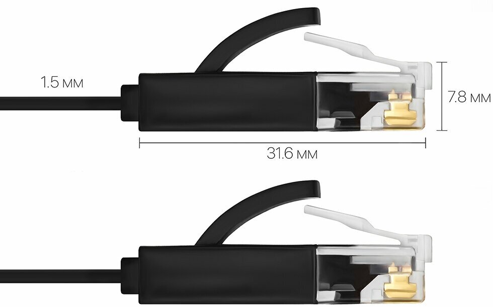 Патч-корд GCR RJ-45 - RJ-45 (GCR-LNC62)