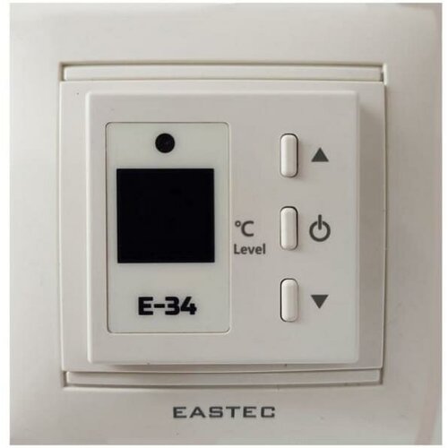 Терморегулятор для теплого пола Eastec E-34 бежевый (Legrand, Unica) терморегулятор eastec e 34 черный с переходной рамкой schneider atlas