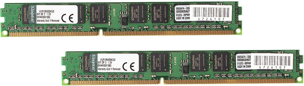 DDR3 8192Mb 1333MHz Kingston CL9 Kit of 2 KVR13N9S8K2/8 - фото №7