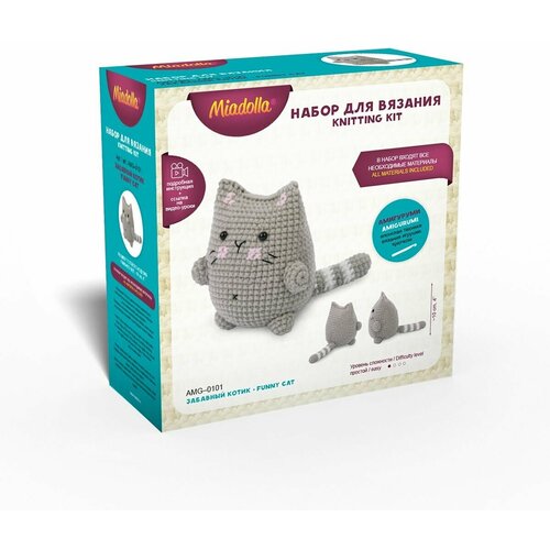 Набор для вязания Miadolla AMG-0101 Забавный котик 700₽