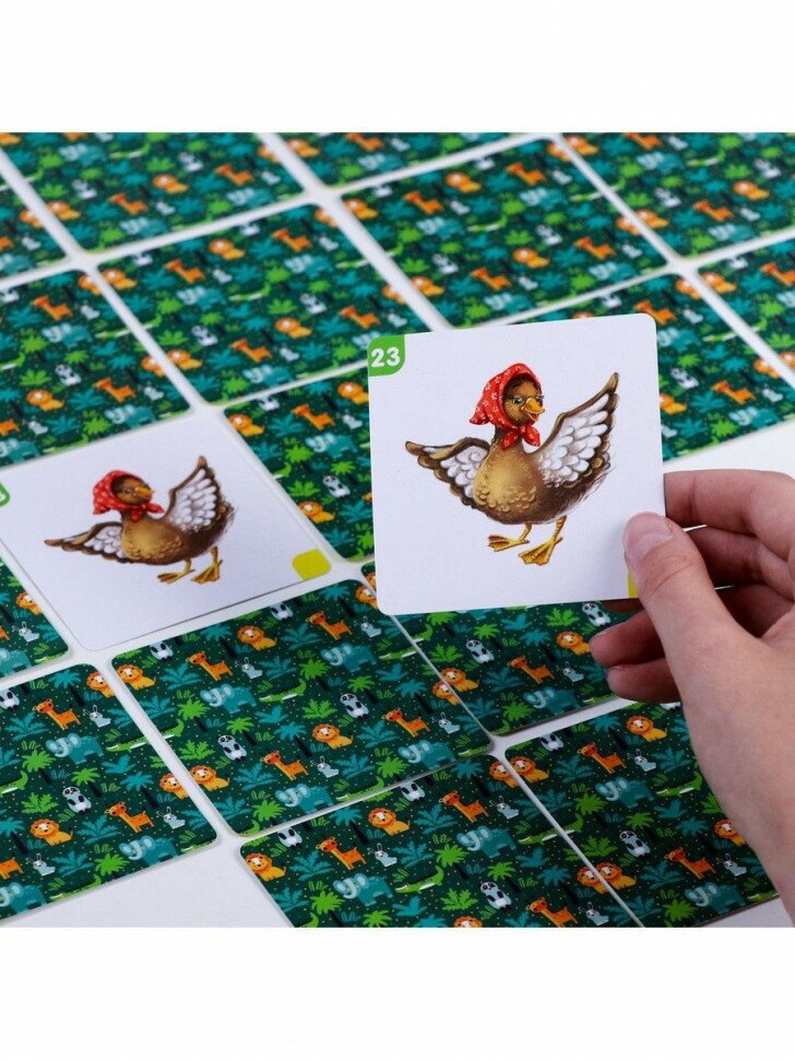 Настольная развивающая игра «Мемо для малышей. Животные», 50 карт - фотография № 18