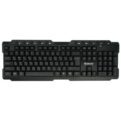 Клавиатура Element HB-195 RU, беспроводная, мембранная, 114 клав, USB, 2xAA, черная