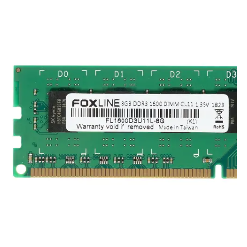 Оперативная память Foxline FL1600D3U11L-8G оперативная память foxline 8 гб ddr3l 1600 мгц dimm cl11 fl1600d3u11l 8g