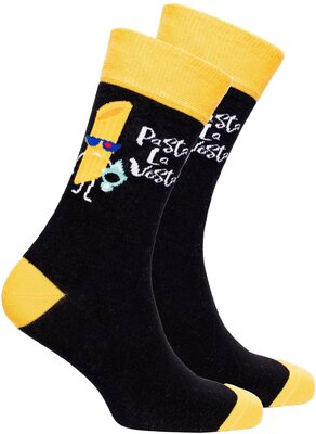 Носки Socks n Socks, размер 7-12 US / 40-45 EU, мультиколор, черный, горчичный, желтый