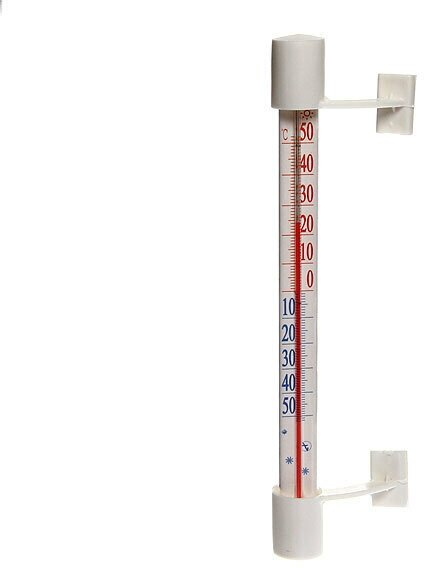 Термометр оконный(стеклянный) на липучке, мод. Т-5, картонная коробка (Р)