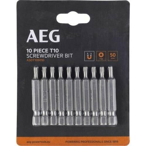 Биты AEG 10шт. T10x50mm ASDT105010 4932479521