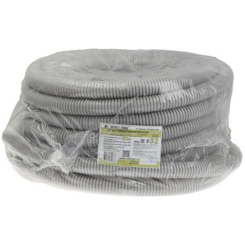 Гофротруба урал ПАК ПВХ 32 мм с протяжкой Россия 25 м ГФ-0101732-025 5055₽