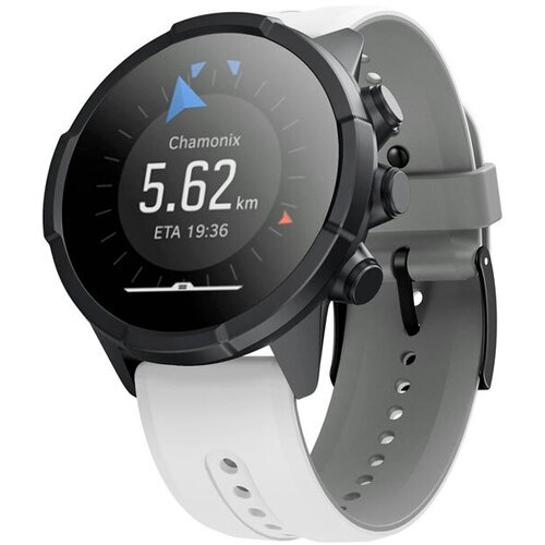 Ремешок 24 мм Elegant для Suunto 7, Suunto 9 Baro, Suunto Spartan Sport силиконовый (белый серый) 5 шт bmp390 baro