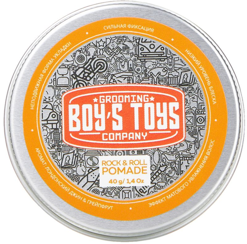 Boys Toys ROCKNROLL Pomade - Помада для укладки волос, 40 мл