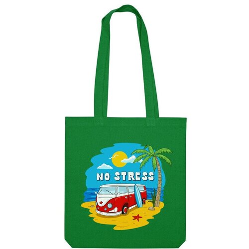 фото Сумка шоппер us basic, зеленый