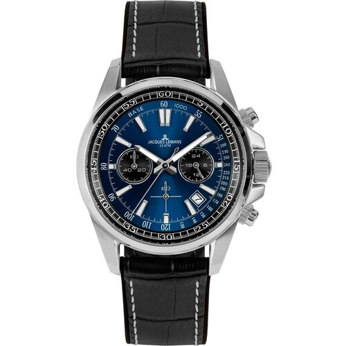 Наручные часы JACQUES LEMANS Sport, синий наручные часы jacques lemans sport комбинированный