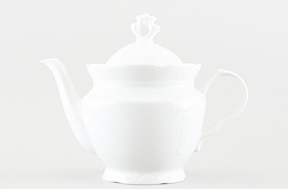фото Чайник заварочный 800 мл Добрушский фарфоровый завод Надежда Белый