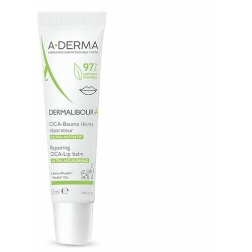 A-DERMA Восстанавливающий бальзам для губ Dermalibour+