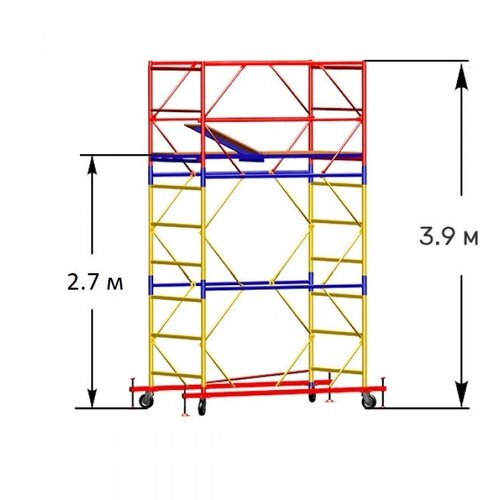 Передвижная строительная вышка-тура ВСП 250-1.0х2.0 (3.9 м)