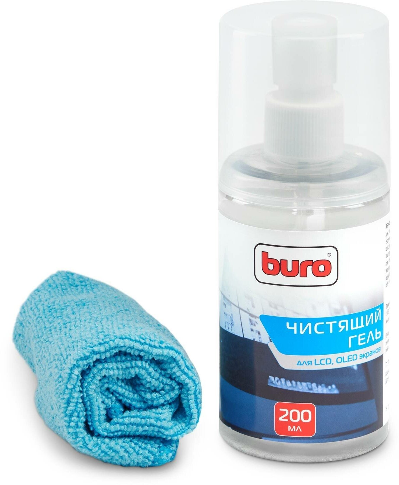 Чистящий набор BURO (салфетка и гель) - фото №5