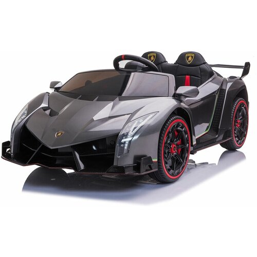 Электромобиль VELD CO Р/У 2.4G, Lamborghini Veneno 1:4, 12V10Аh, 4 мотора (12V*4), серый металлик, 125180