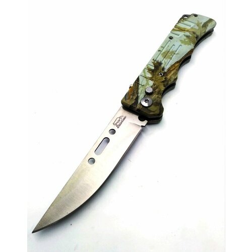 Нож туристический складной комуфляжный 24см, для похода, охоты, рыбалки длина лезвия 10см. Сувенир подарок мужчине на день рождения, новый год