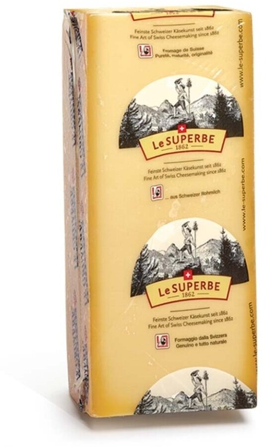 Сыр "Грюйер" м. д. ж. в с. в. 50% LeSuperbe, Швейцария, 100 г