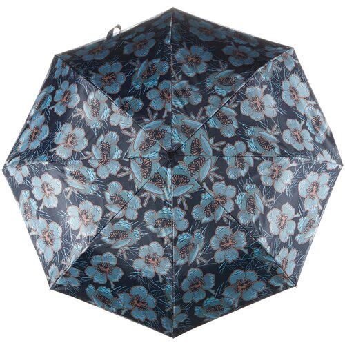 фото Мини-зонт mellizos, автомат, 3 сложения, 8 спиц, для женщин, синий