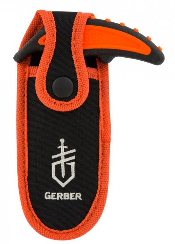 Пила Gerber Vital Pack 31-002741 с прорезиненной рукояткой, со стальным лезвием, длина 15.2 см, оранжевый/черный - фотография № 5