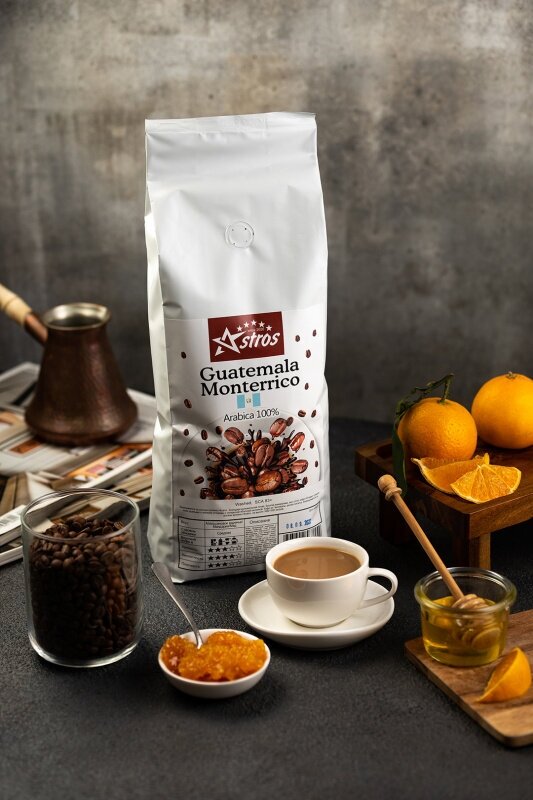 Кофе в зернах Astros Guatemala Monterrico 100% арабика 1 кг