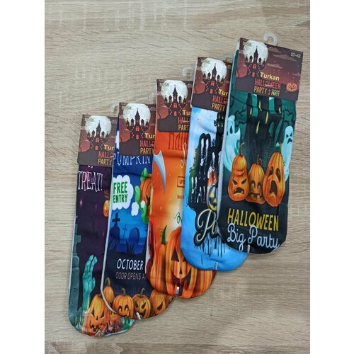 фото Носки turkan, 5 пар, размер 36/41, оранжевый