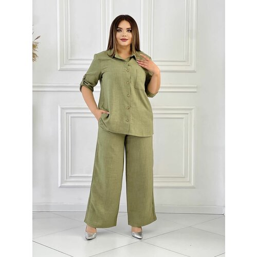 фото Костюм, размер 52, хаки технобренд