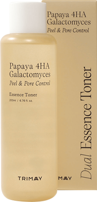 Кислотный пилинг тонер-эссенция с папайей и галактомисисом Trimay Papaya 4HA Galactomyces Peel & Pore Control Toner 200ml