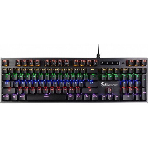 Игровая клавиатура A4Tech Bloody B760 механическая серый USB for gamer LED B760 GREY BLACK SWITCH 656800₽
