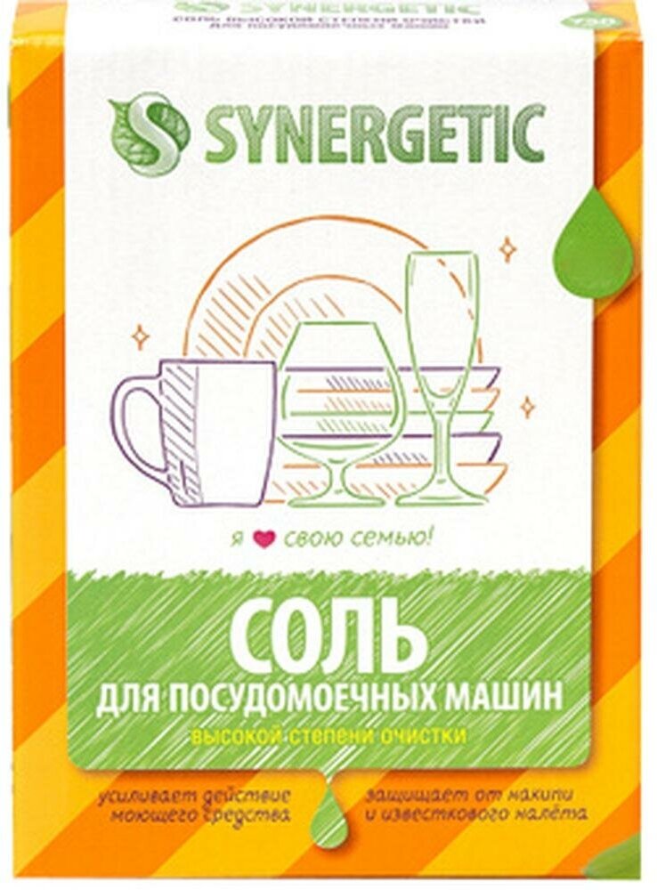 Соль для посудомоечных машин SYNERGETIC, 1,5 кг - фотография № 10