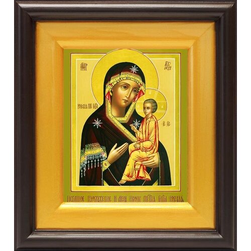 Икона Божией Матери Одигитрия Югская, в широком киоте 16,5*18,5 см