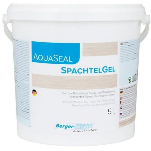 Желеобразный акрилово-полиуретановый гель Berger-Seidle Aqua-Seal Spachtel Gel на водной основе для паркета 1 л