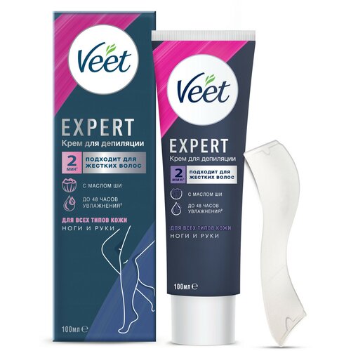 Veet Expert, крем для депиляции для всех типов кожи 100 мл