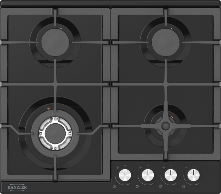 Газовая варочная поверхность Kanzler KM 516 S, чёрный - фотография № 1