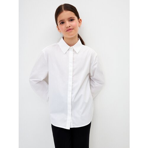 Школьная блуза Sela, размер 122, белый