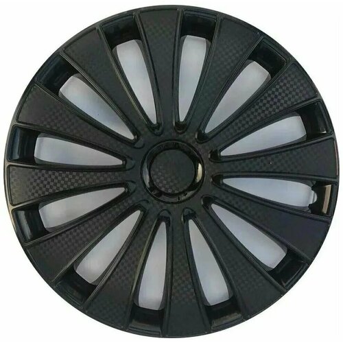 Колпаки R16 GMK чёрные STAR 4шт карбон