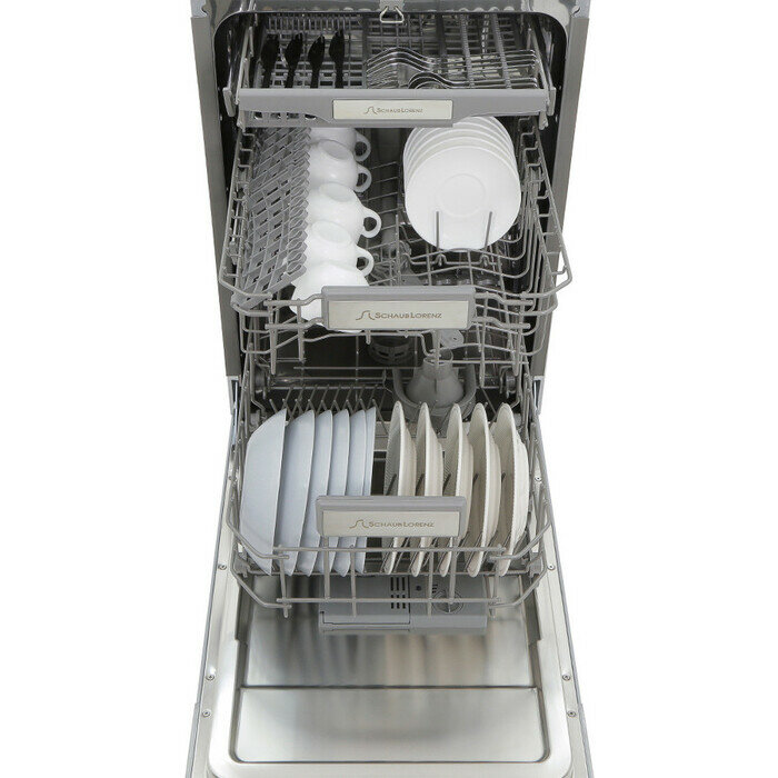 Посудомоечная машина встраиваемая Schaub Lorenz SLG VI4510, 45 см, 11 комплектов, 5 программ, AQUASTOP - фото №18
