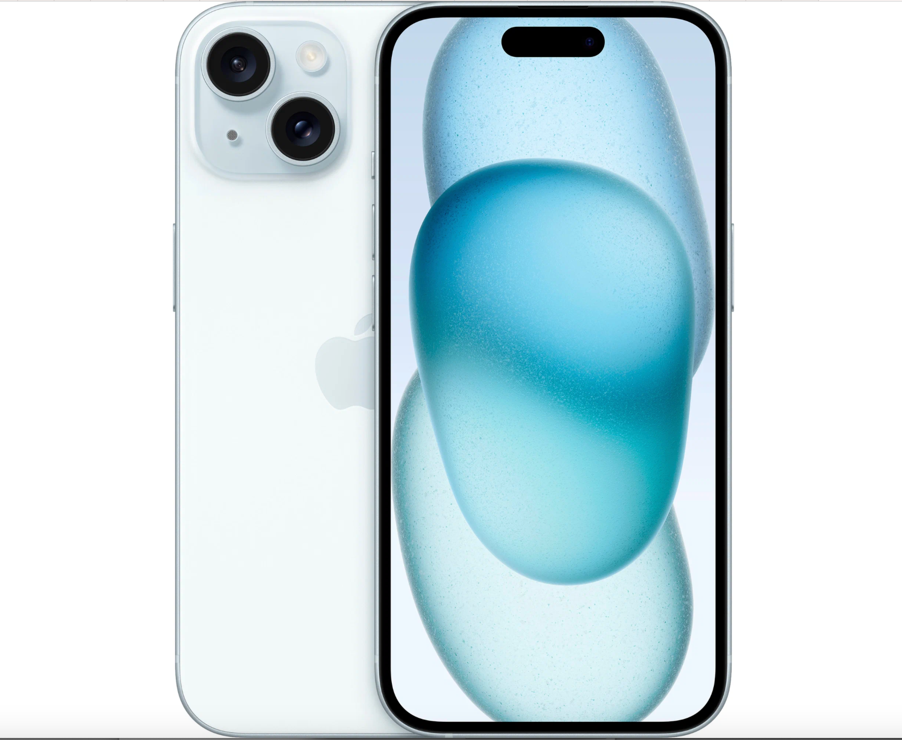 Смартфон Apple iPhone 15 128 ГБ, Dual: nano SIM + eSIM, голубой