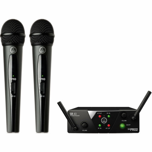Радиосистема на два микрофона AKG WMS40 Mini2 Vocal Set BD US45AC 36410₽