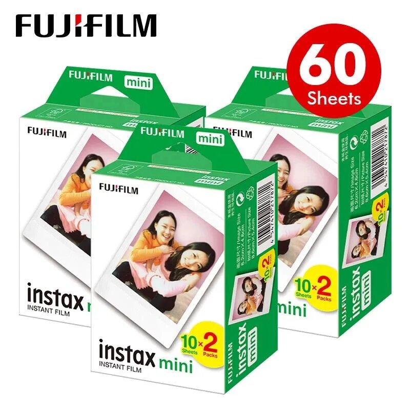 Оригинальная пленка Fujifilm Instax 10-100 листов, 60 Sheets