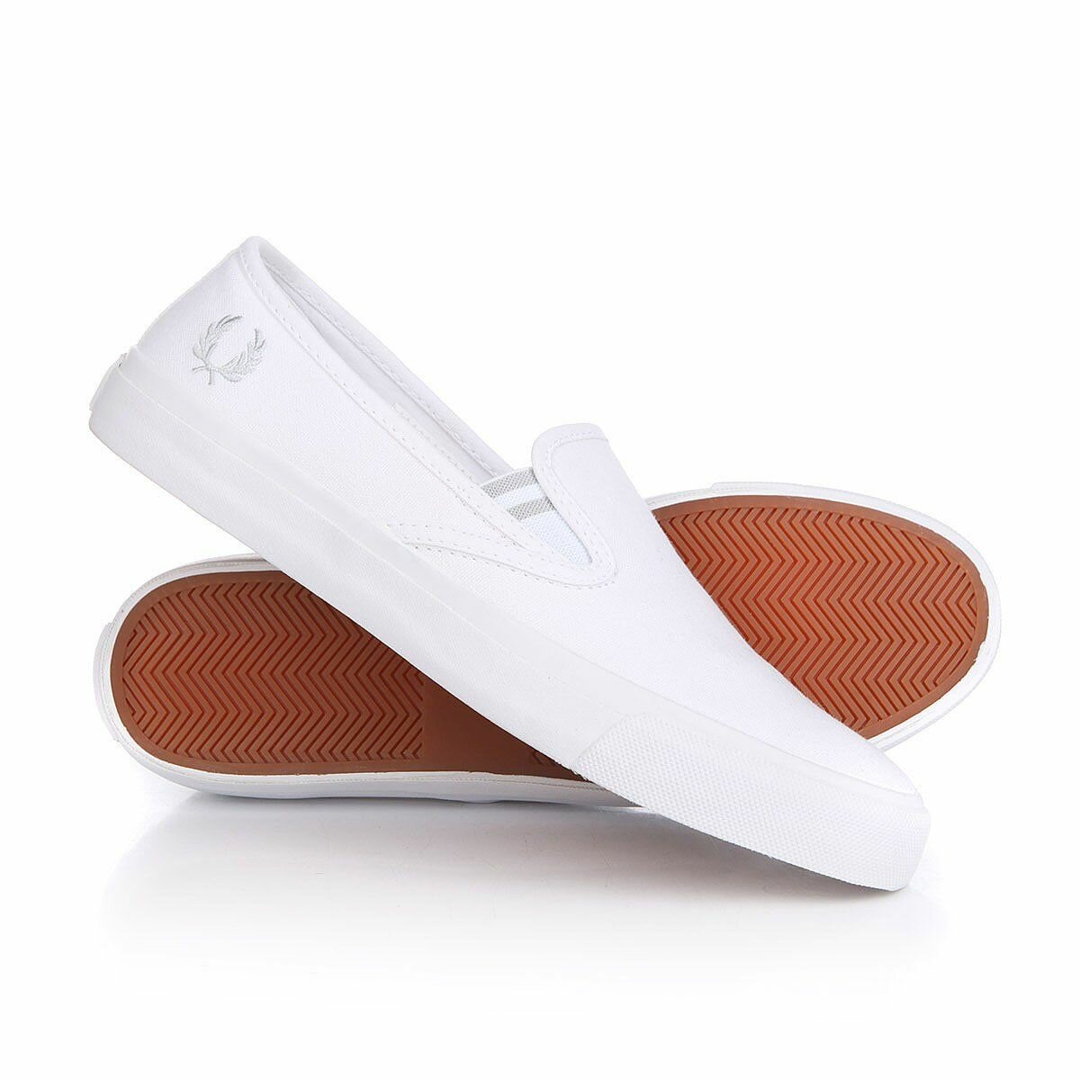 Слипоны FRED PERRY, размер 10 UK / 45 EU / 29 CM, white