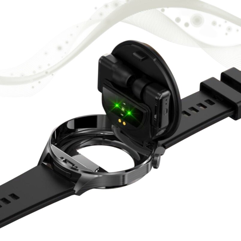 Cмарт часы LK WATCH 28 / Умные часы c наушниками iOS Android Bluetooth Звонки Уведомления Наушники, черные — фото 1