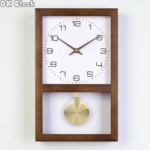 Настенные часы из цельного дерева 9831₽