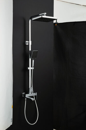 Изображение товара Душевая стойка FRAP F2491, хром, латунный корпус, душ 32*22 см