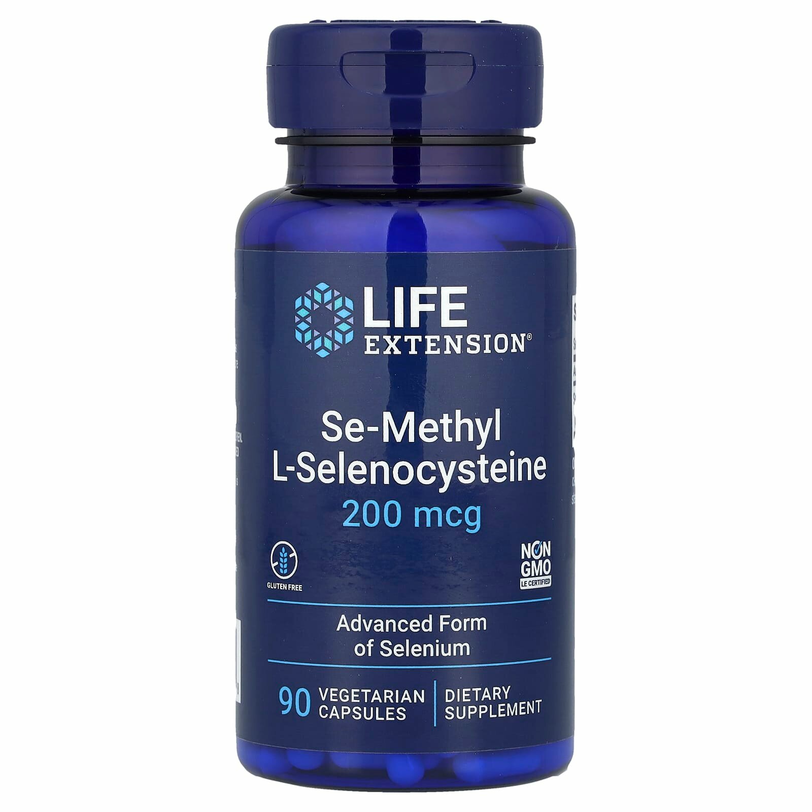 Life Extension Se-Methyl L- Selenocysteine, 200 мкг, 90 капсул